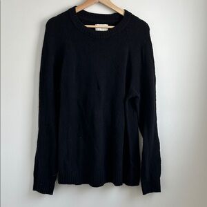 American Eagle Classic Black Sweater crew neck cotton blend